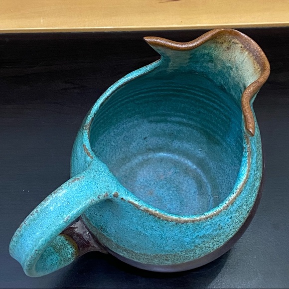 Fabrile Studios Big Bear CA Pottery 6.5”Pitcher Vase - Picture 8 of 15